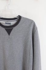 Basic Editions Gray Pullover Sweatshirt | M