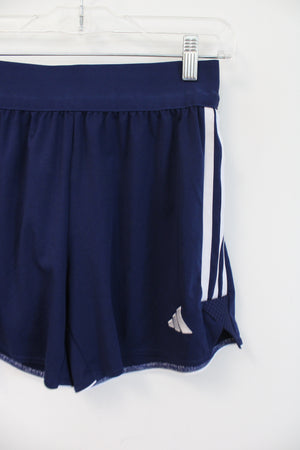 Adidas Navy & White Athletic Shorts | S