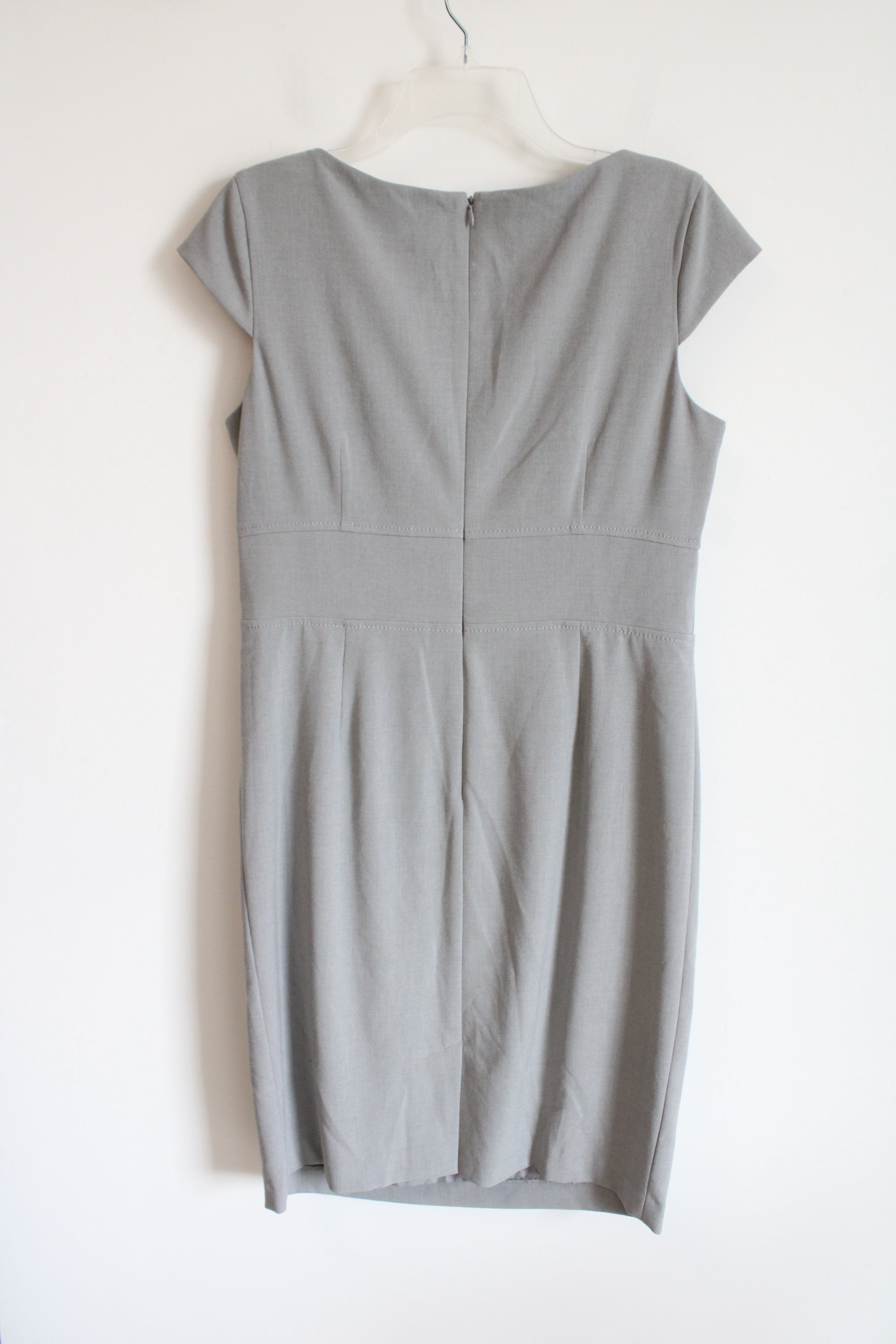 Calvin Klein Cap Sleeved Gray Dress | 12