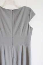 Calvin Klein Cap Sleeved Gray Dress | 12