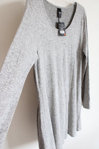 NEW Lildy Gray Plush Knit Tunic Long Sleeved Dress | L-XL