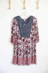 Style & Co Blue Red Boho Dress | M