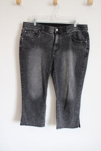 Evri Black Jean Capri Pants | 16W