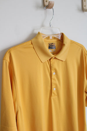 Champion Orange Heathered Polo Shirt | M