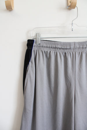 Blu Rock Gray & Black Athletic Shorts | XXL