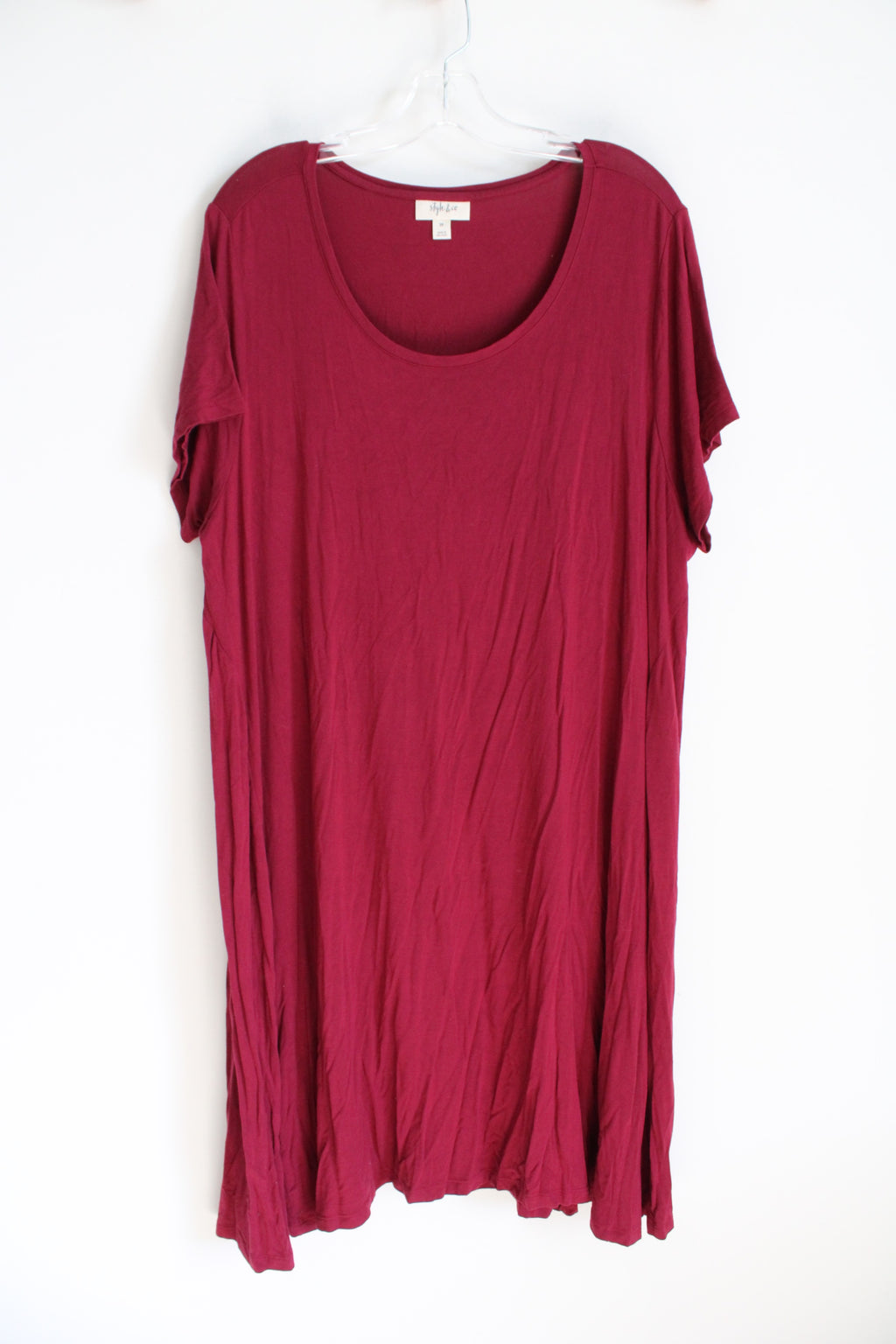 Style & Co. Dark Red Knit Dress | 2X