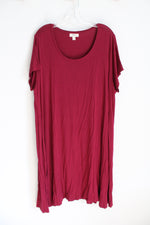 Style & Co. Dark Red Knit Dress | 2X