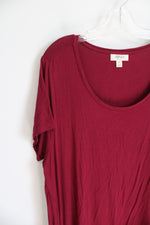 Style & Co. Dark Red Knit Dress | 2X