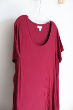 Style & Co. Dark Red Knit Dress | 2X