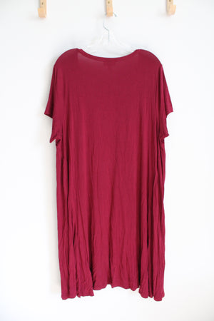 Style & Co. Dark Red Knit Dress | 2X