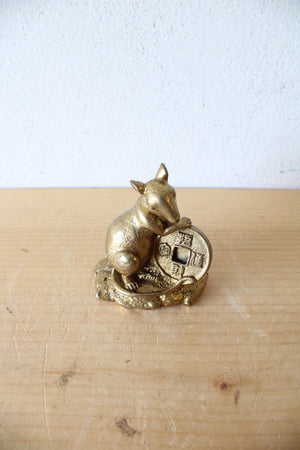 Chinese Zodiac Bronze Fortune Mouse Figurine