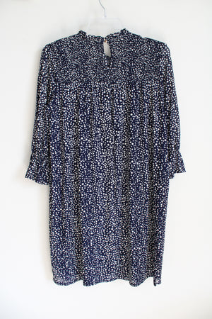 Siren Lily Navy & White Polka Dot Dress | M