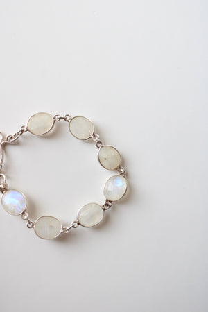 Moonstone Sterling Silver Bracelet