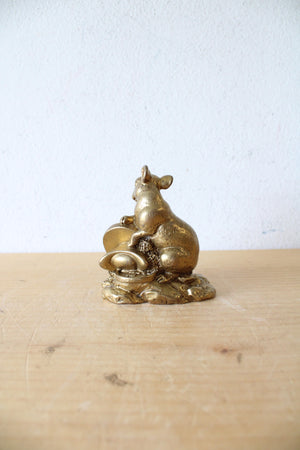 Chinese Zodiac Bronze Fortune Mouse Figurine