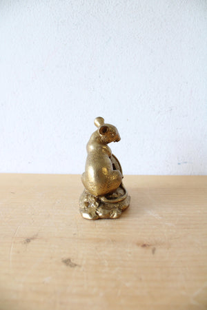 Chinese Zodiac Bronze Fortune Mouse Figurine