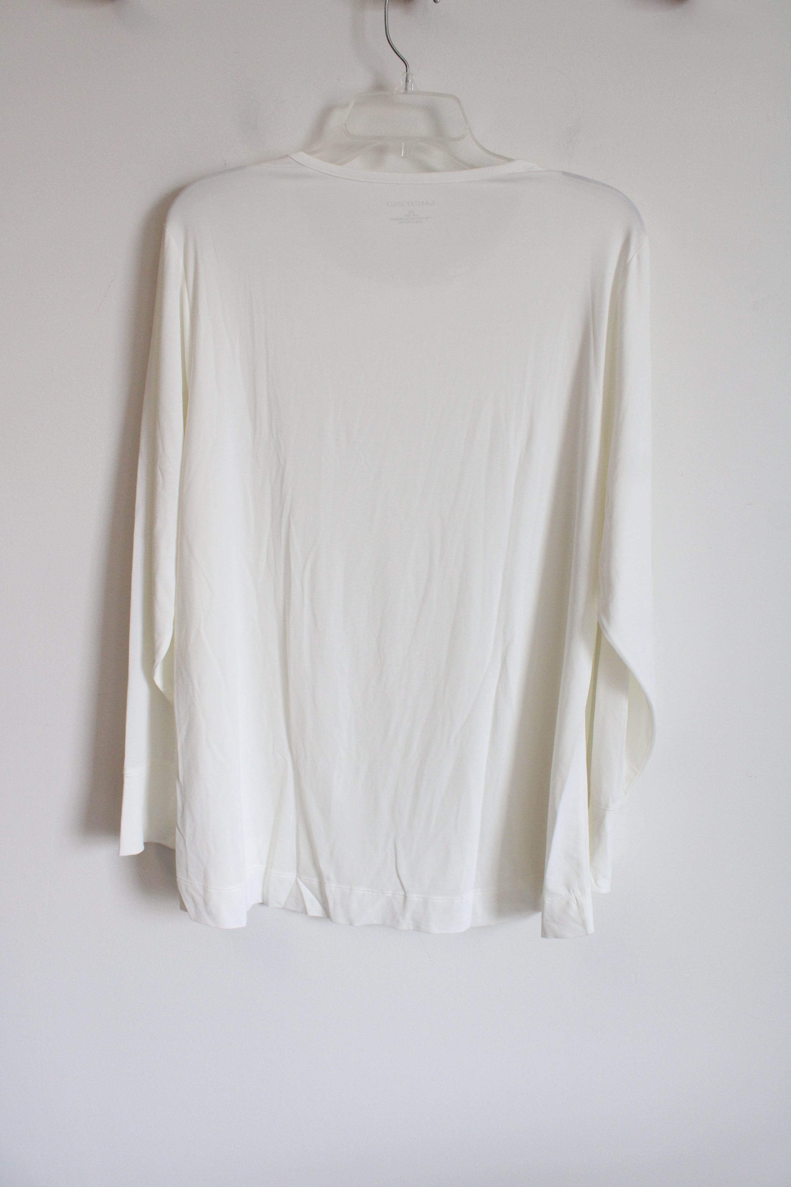 Lands' End White Long Sleeved Top | 2X