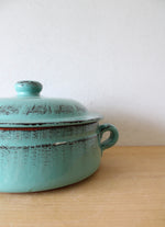 De Silva Teal Terracotta Covered Baking Dish