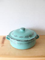 De Silva Teal Terracotta Covered Baking Dish