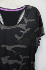 Under Armour Camo Mesh Back Athletic Top | L