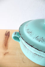 De Silva Teal Terracotta Covered Baking Dish