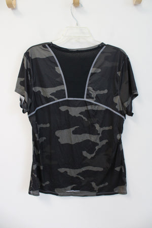 Under Armour Camo Mesh Back Athletic Top | L