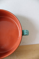 De Silva Teal Terracotta Covered Baking Dish