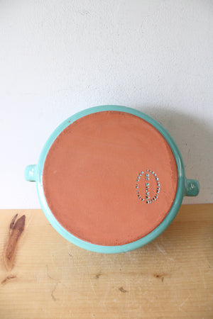 De Silva Teal Terracotta Covered Baking Dish