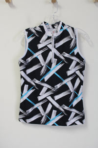 Izod X PFX Black Blue Patterned Tank | XS