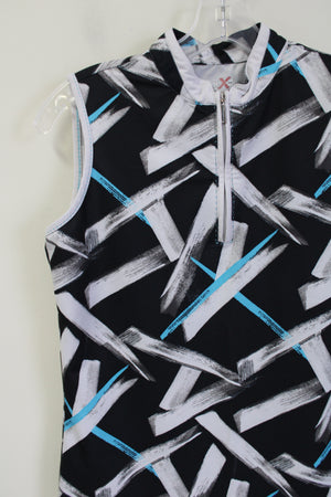 Izod X PFX Black Blue Patterned Tank | XS