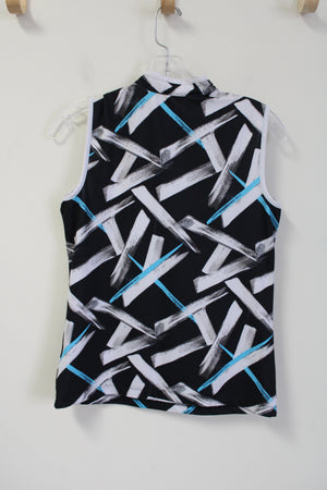 Izod X PFX Black Blue Patterned Tank | XS