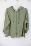 D&Co. Active Sage Green Zip Up Jacket | 2X Petite