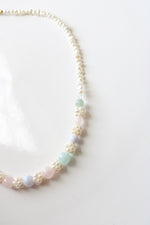 Baroque Pearl & Colorful Pastel Beaded Necklace