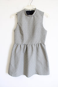 Forever 21 Navy Blue Cream Dress | M