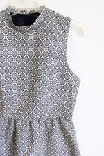 Forever 21 Navy Blue Cream Dress | M