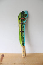 Hand Painted Haitian Scene Knife