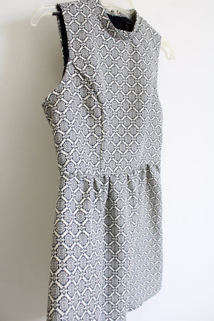 Forever 21 Navy Blue Cream Dress | M