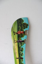 Hand Painted Haitian Scene Knife