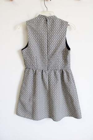 Forever 21 Navy Blue Cream Dress | M