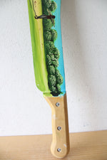 Hand Painted Haitian Scene Knife