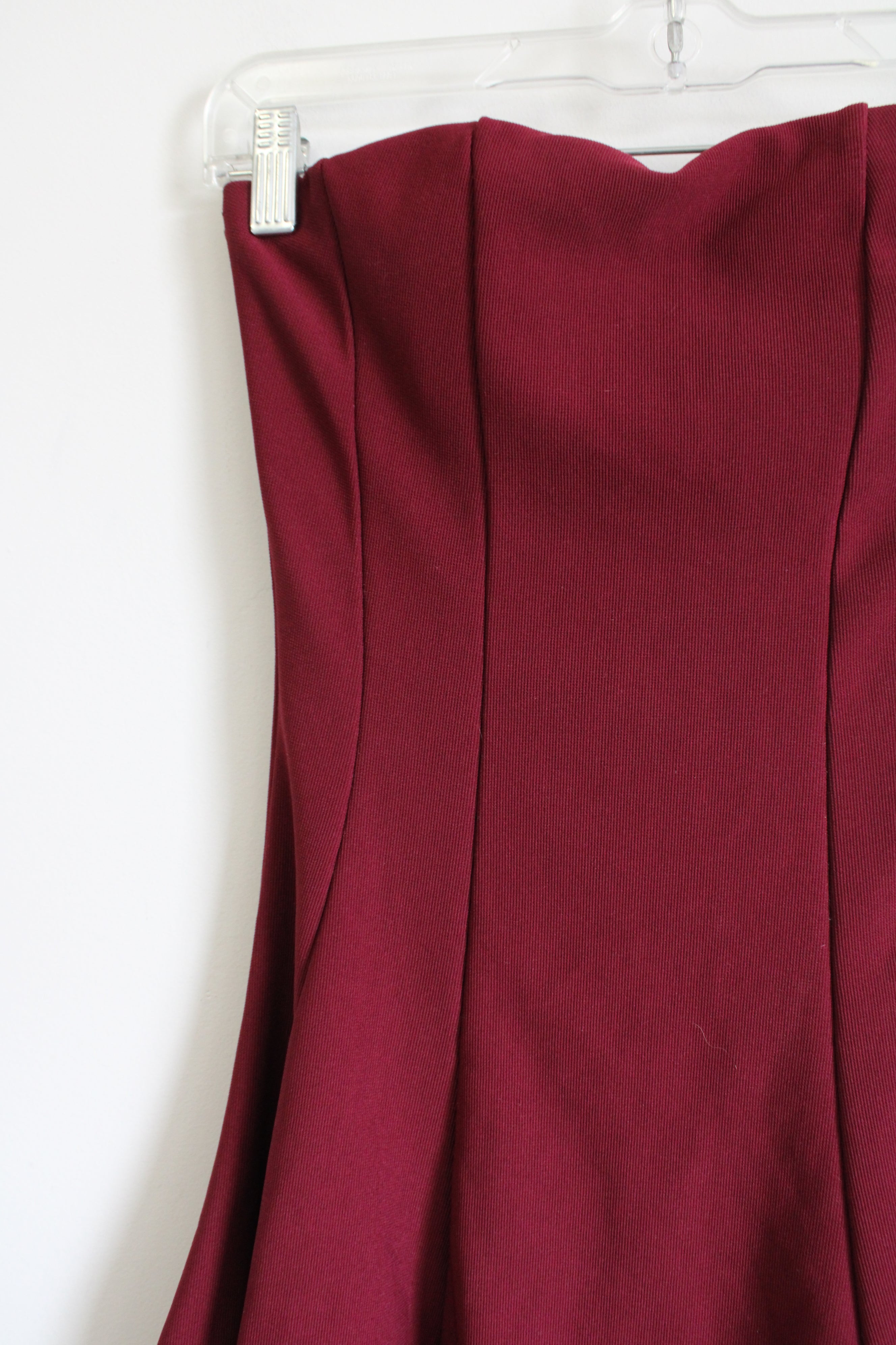 Body Central Maroon Sleeveless Dress | S