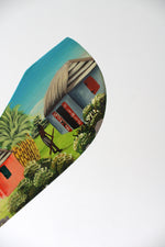 Hand Painted Haitian Scene Knife