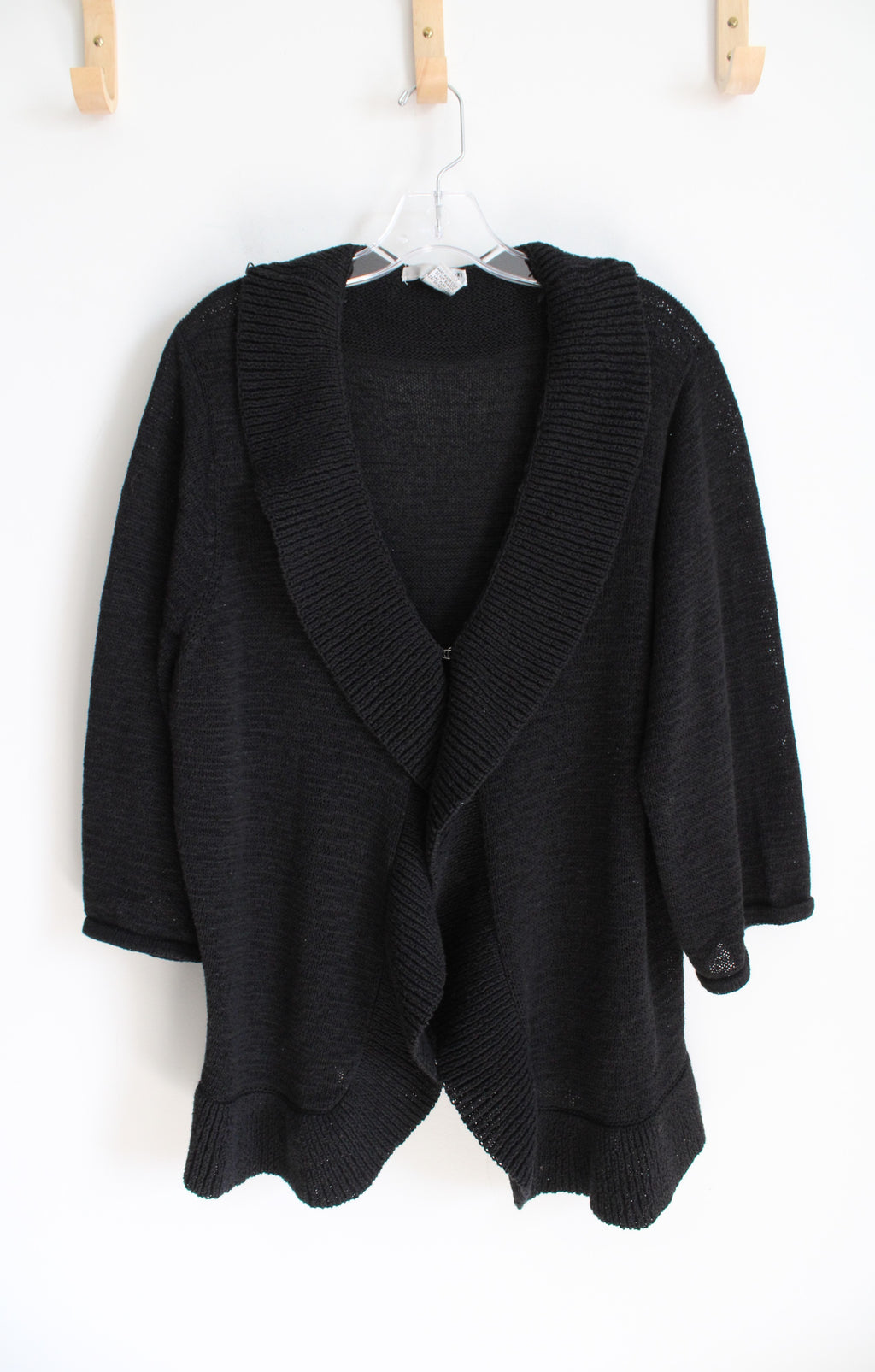 WDNY Black Knit Cardigan | 3X