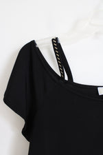 Michael Kors Black Cold Shoulder Top | S