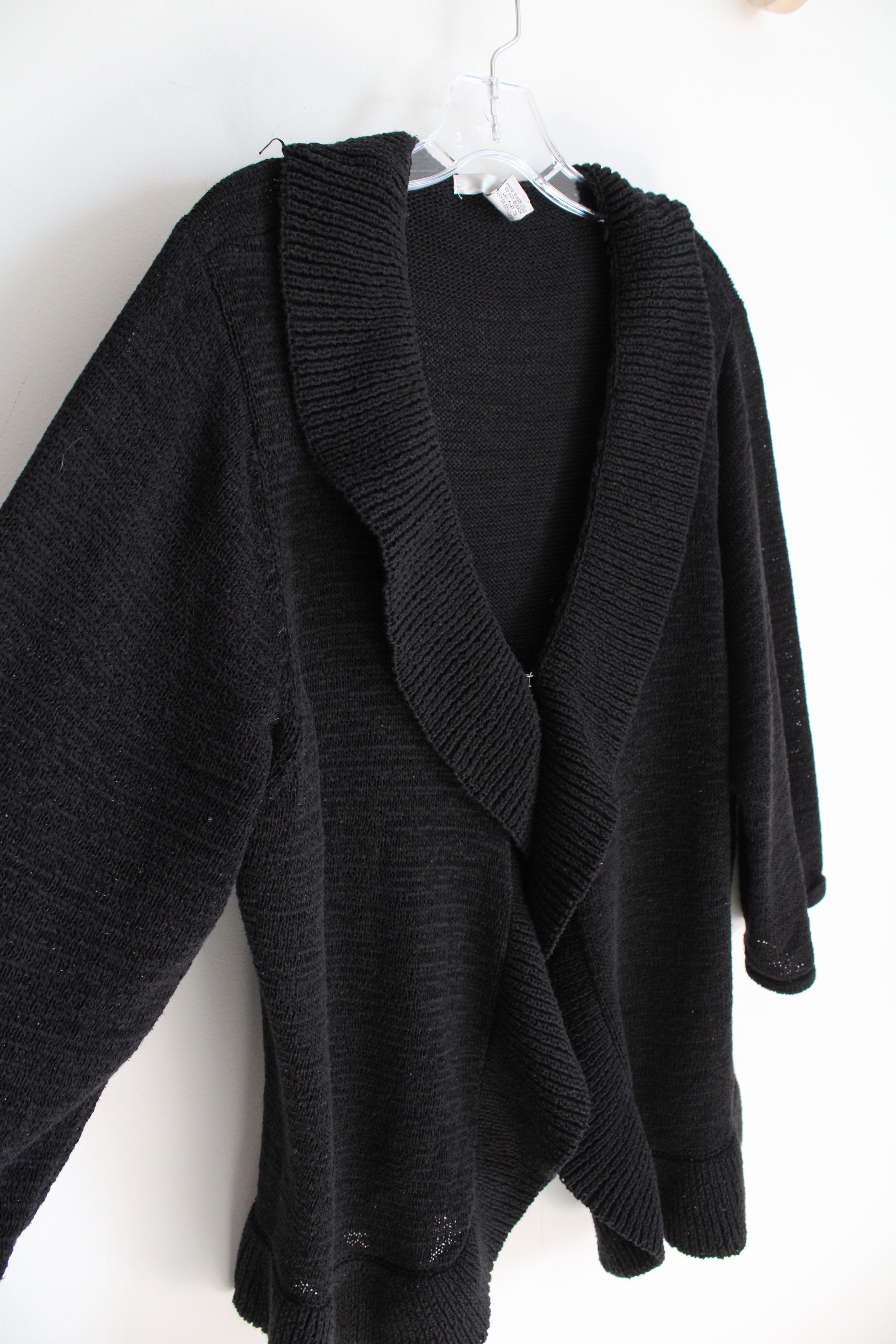 WDNY Black Knit Cardigan | 3X