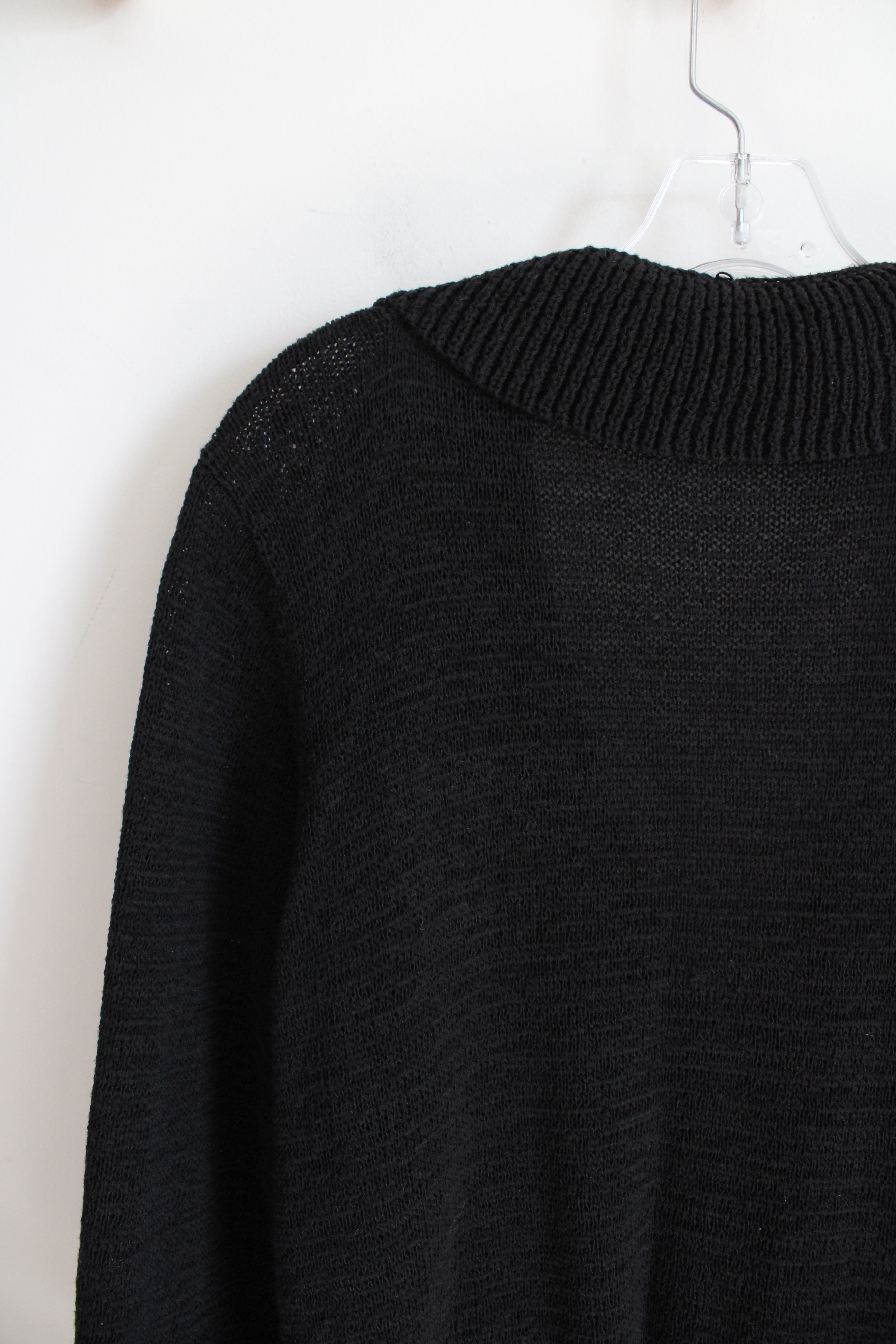 WDNY Black Knit Cardigan | 3X