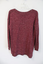 Old Navy Brown Pink Tunic Sweater Top | S