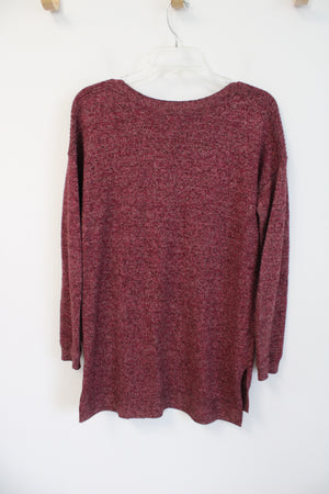 Old Navy Brown Pink Tunic Sweater Top | S