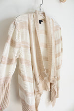 Deb Tan & Cream Crocheted Cardigan | S