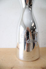 Mueller Candlelite Crystal Silver Hand Blown Hand Cut Carafe & Goblet Set