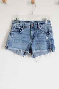 Arizona Jean Co. Mid Rise Distressed Cuffed Shorts | 7